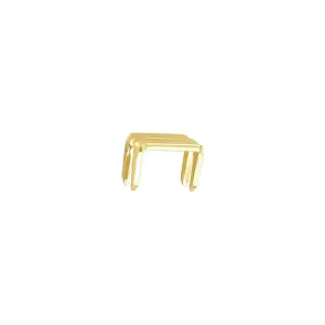 #10 Brass, YKK 4-Prong Bottom Stop, Zinc Alloy-PK10, #10M-4P-BP