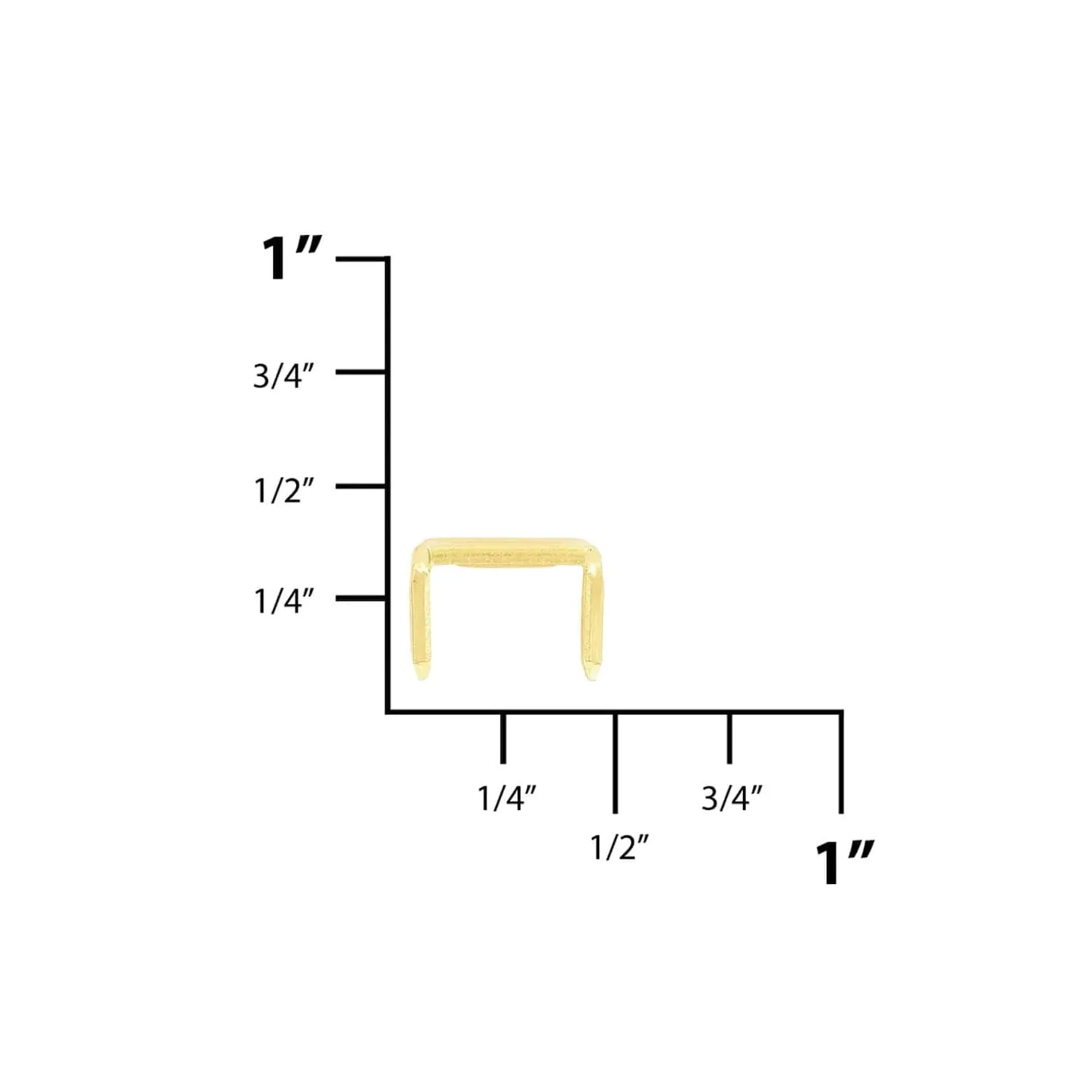 #10 Brass, YKK 4-Prong Bottom Stop, Zinc Alloy-PK10, #10M-4P-BP