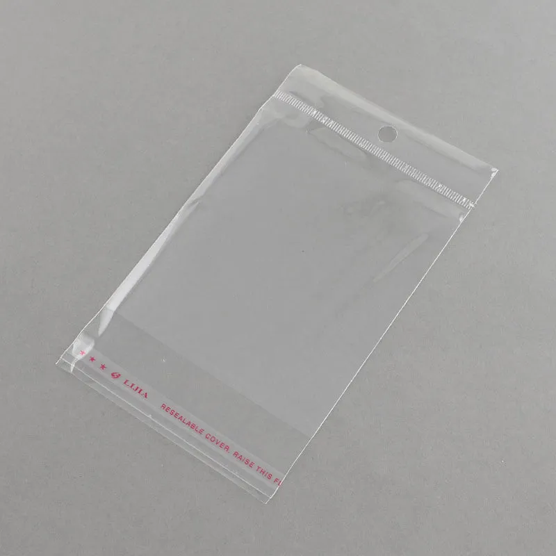 1000 pc OPP Cellophane Bags, Rectangle, Clear, 19.5x12cm, Unilateral Thickness: 0.035mm, Inner Measure: 14x12cm