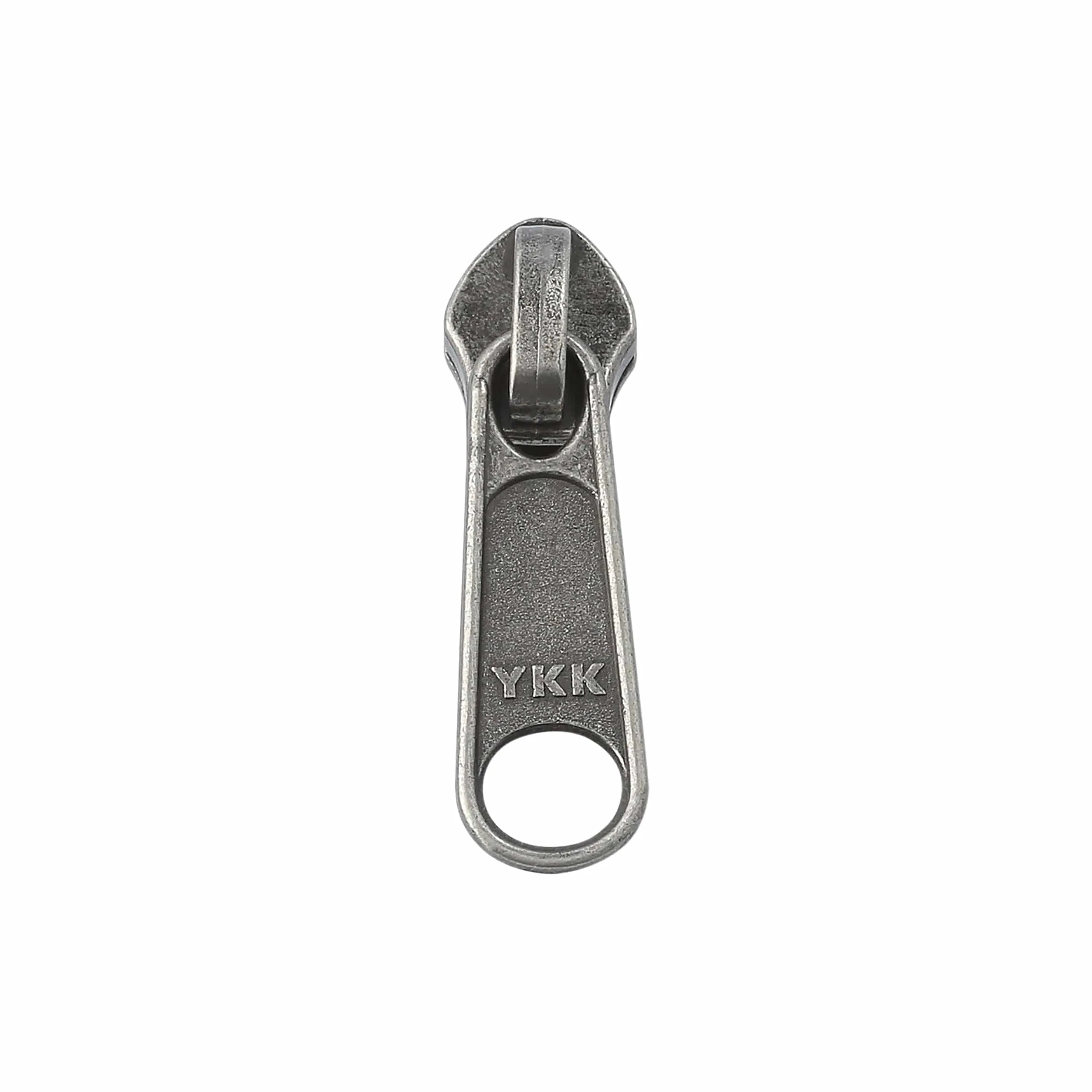 #5 Antique Nickel, Coil, YKK Long Tab Semi-Swivel Zipper Slider, Zinc Alloy, #5CN-1-ANTN