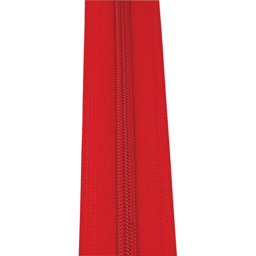 #5 Red, YKK Coil Zipper Tape, Nylon, #5CN-RED