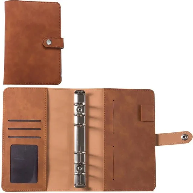 A6 Suede Cash Envelope Binder