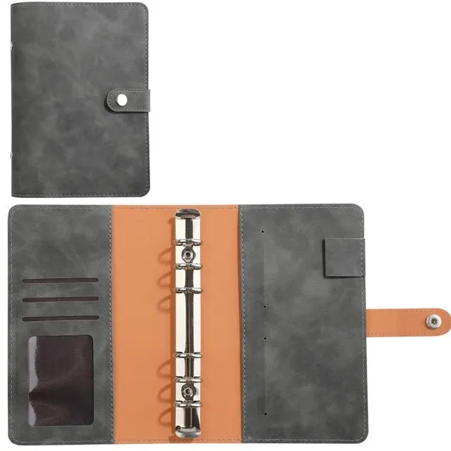 A6 Suede Cash Envelope Binder