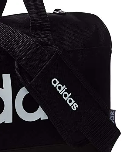 adidas Unisex's LIN DUFFLE XS Gym Bag, Black/Black/White, NS