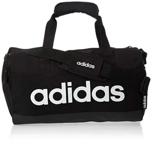 adidas Unisex's LIN DUFFLE XS Gym Bag, Black/Black/White, NS