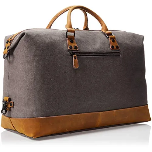 AmazonBasics Canvas Duffel Bag, Grey