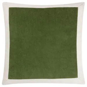 Auden Linen Velvet Cushion Cover Olive Oil