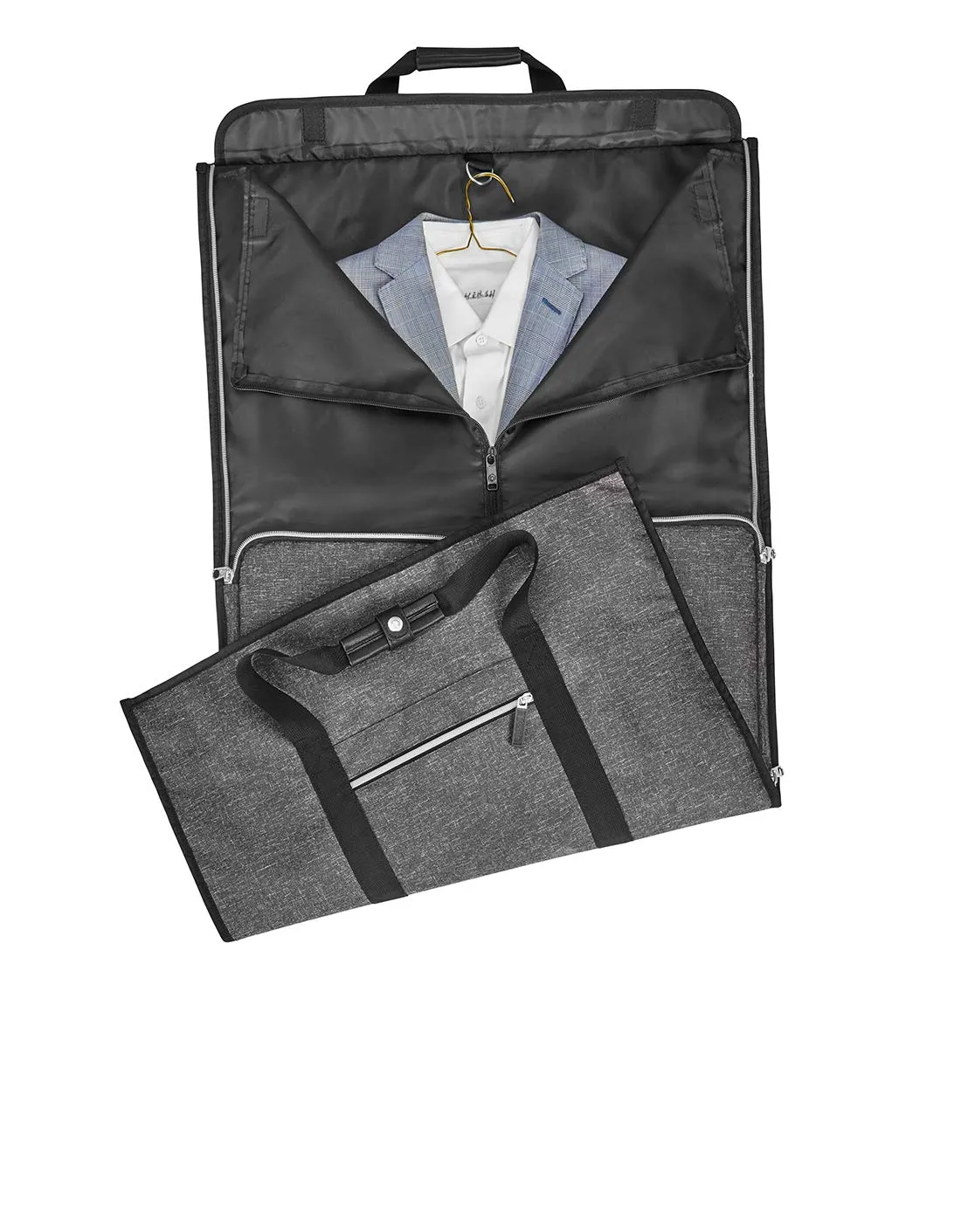 Biaggi Luggage Hangeroo Pro, Garment Bag   Duffel, Charcoal