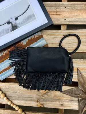 Black Dixie Wristlet
