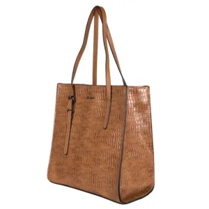 BULAGGI IRENE SHOPPER BAG IN COGNAC IN TAN