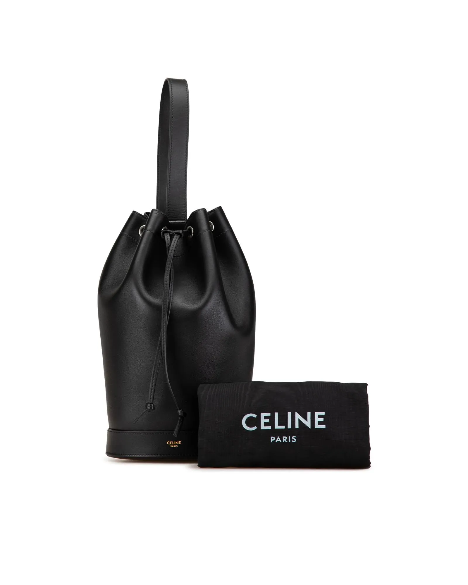 Calfskin Sailor Sling Backpack with Adjustable Strap and Drawstring Closure