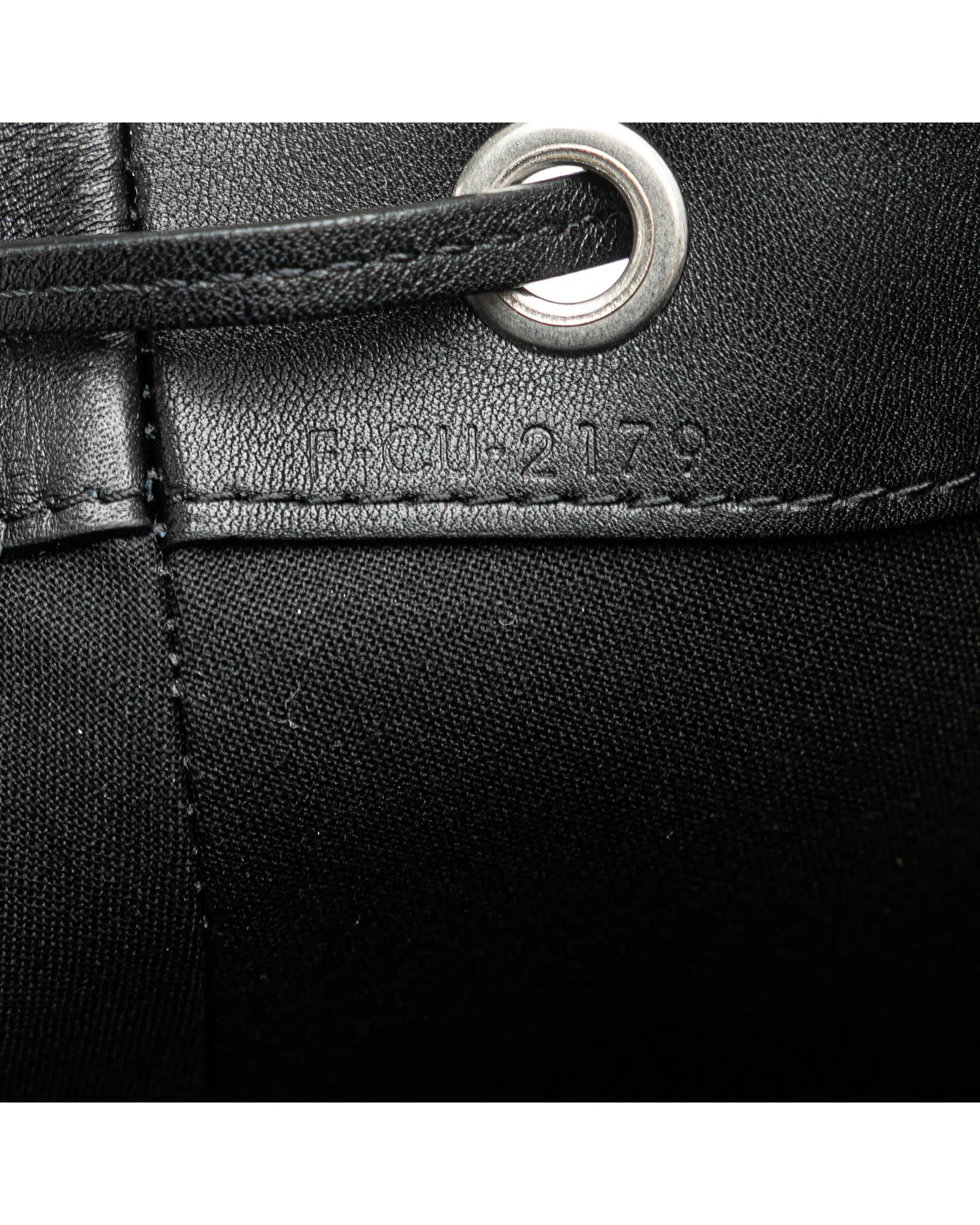 Calfskin Sailor Sling Backpack with Adjustable Strap and Drawstring Closure