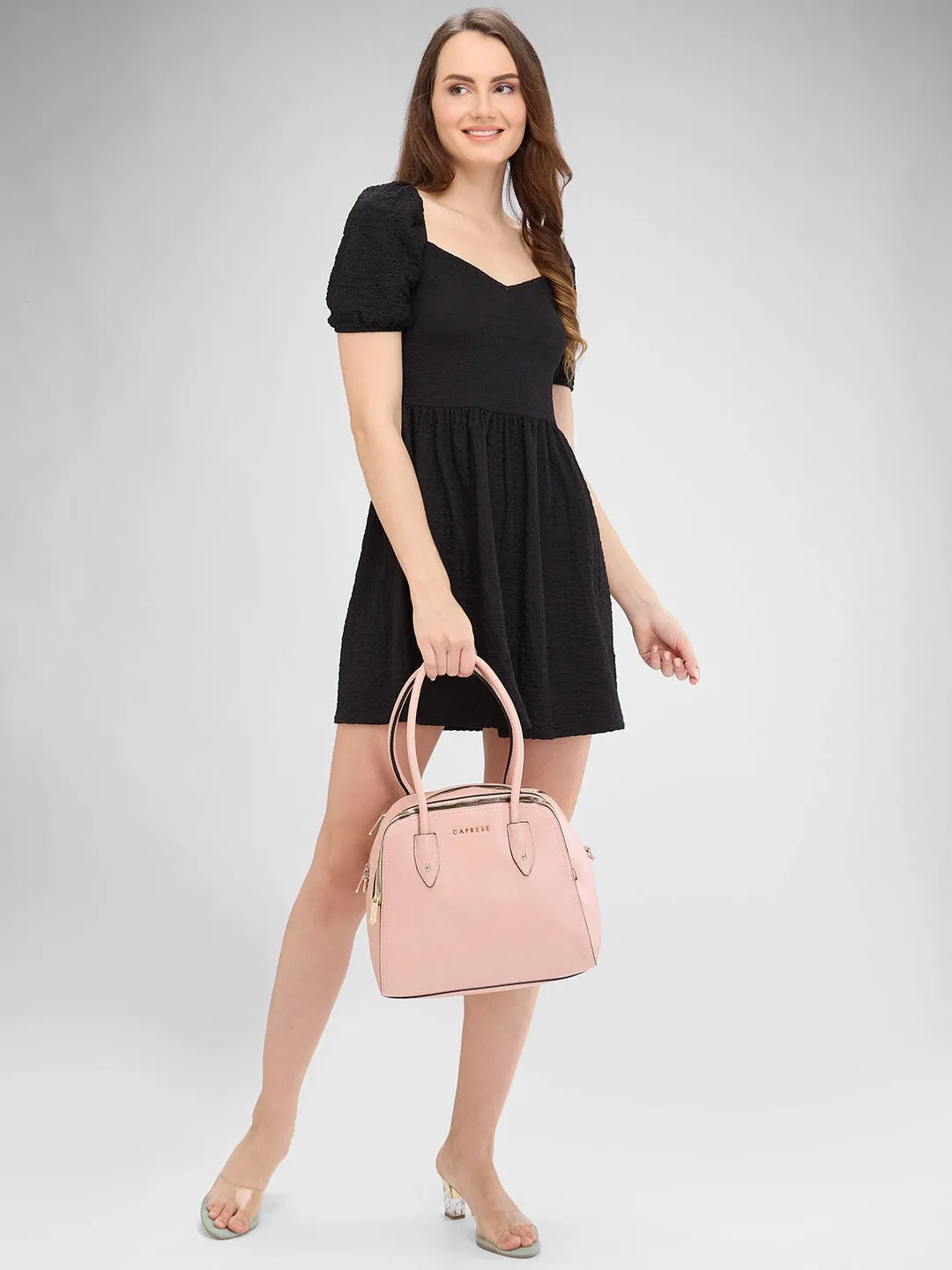 Caprese Josie Satchel Large Blush