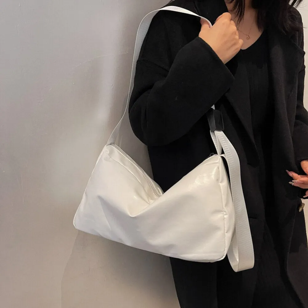 Christmas Gift Trendy Simple New Women Bags Fashion PU Leather Large Capacity Shoulder Bags for Women 2021 Luxury Designer Zipper Crossbody Bag