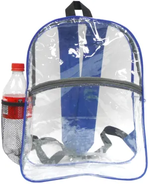 Clear See Through Transparent Backpack for BookBag  14" x 3.25" x 12"
