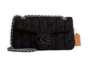 Coach Tabby Shoulder Bag 26 With Quilting Silver/Black