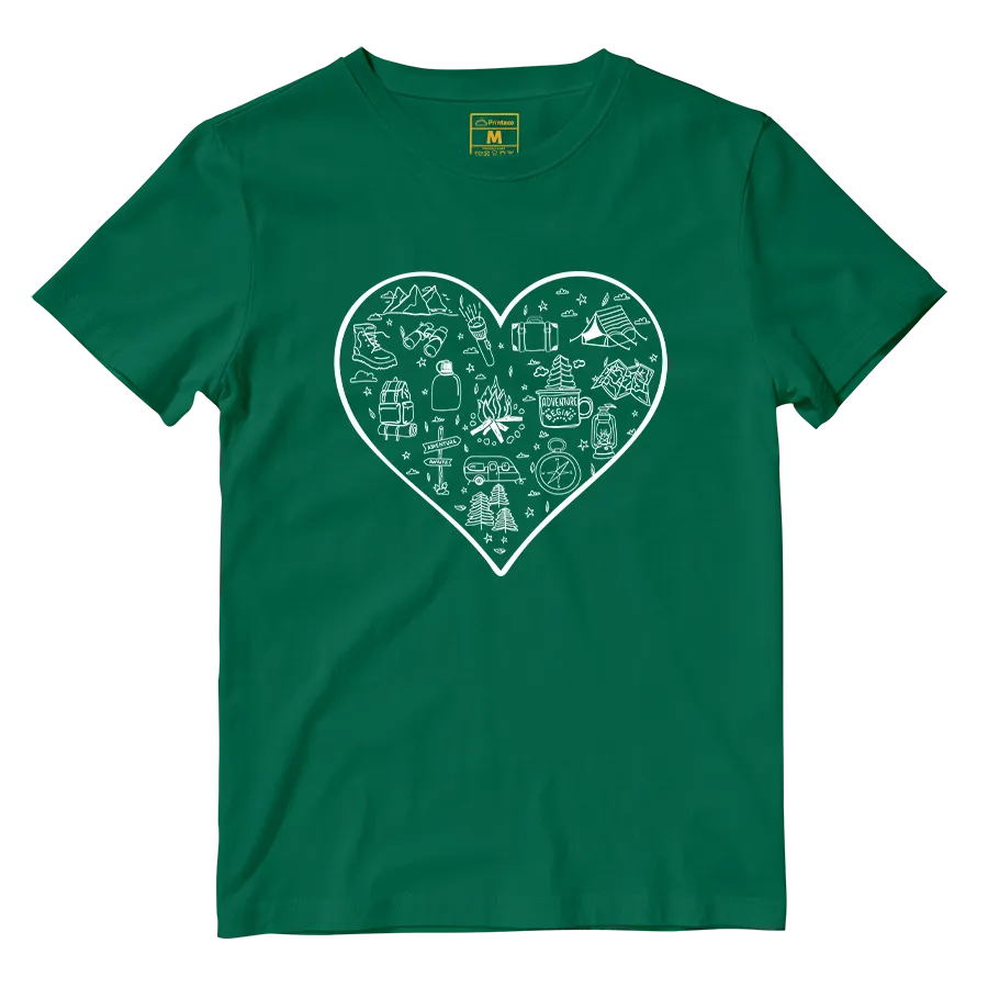 Cotton Shirt: Hiking Heart