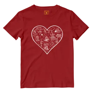 Cotton Shirt: Hiking Heart