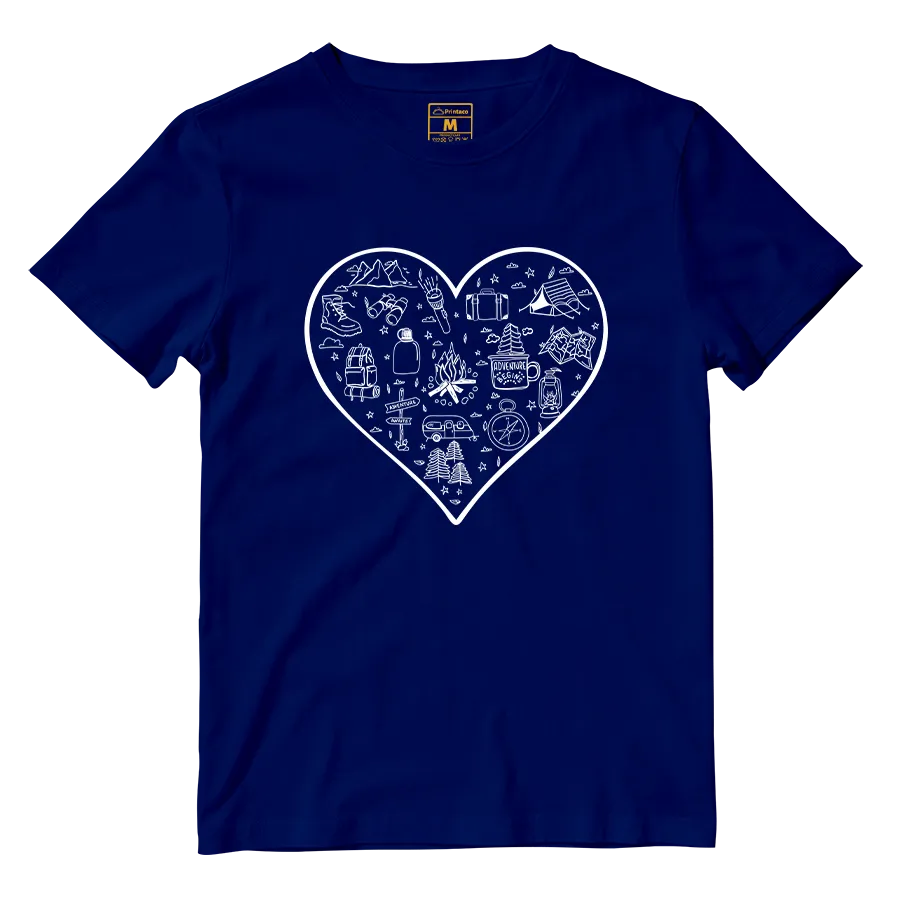 Cotton Shirt: Hiking Heart