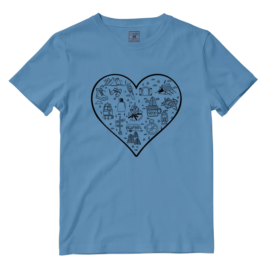 Cotton Shirt: Hiking Heart