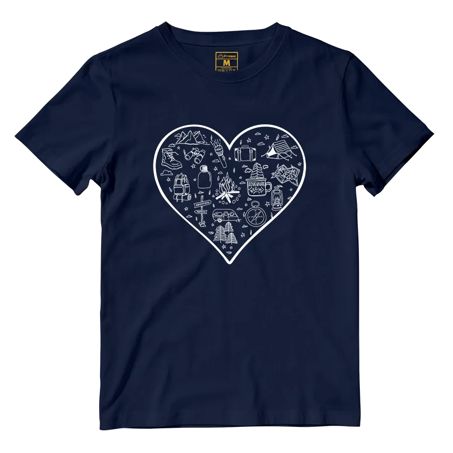Cotton Shirt: Hiking Heart