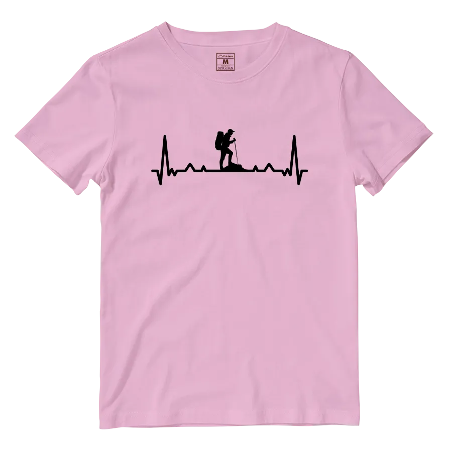 Cotton Shirt: Hiking Heartbeat