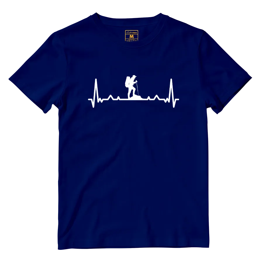 Cotton Shirt: Hiking Heartbeat