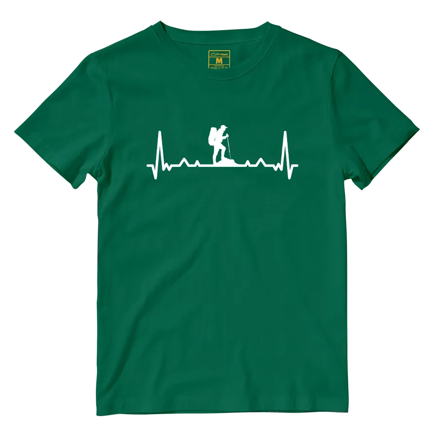 Cotton Shirt: Hiking Heartbeat