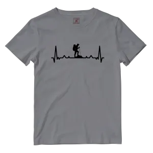 Cotton Shirt: Hiking Heartbeat