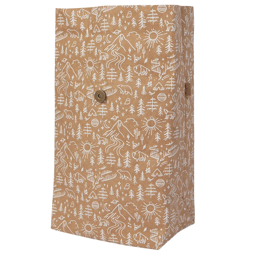 Danica Lunch Bag Reusable Papercraft Stay Wild Adventure