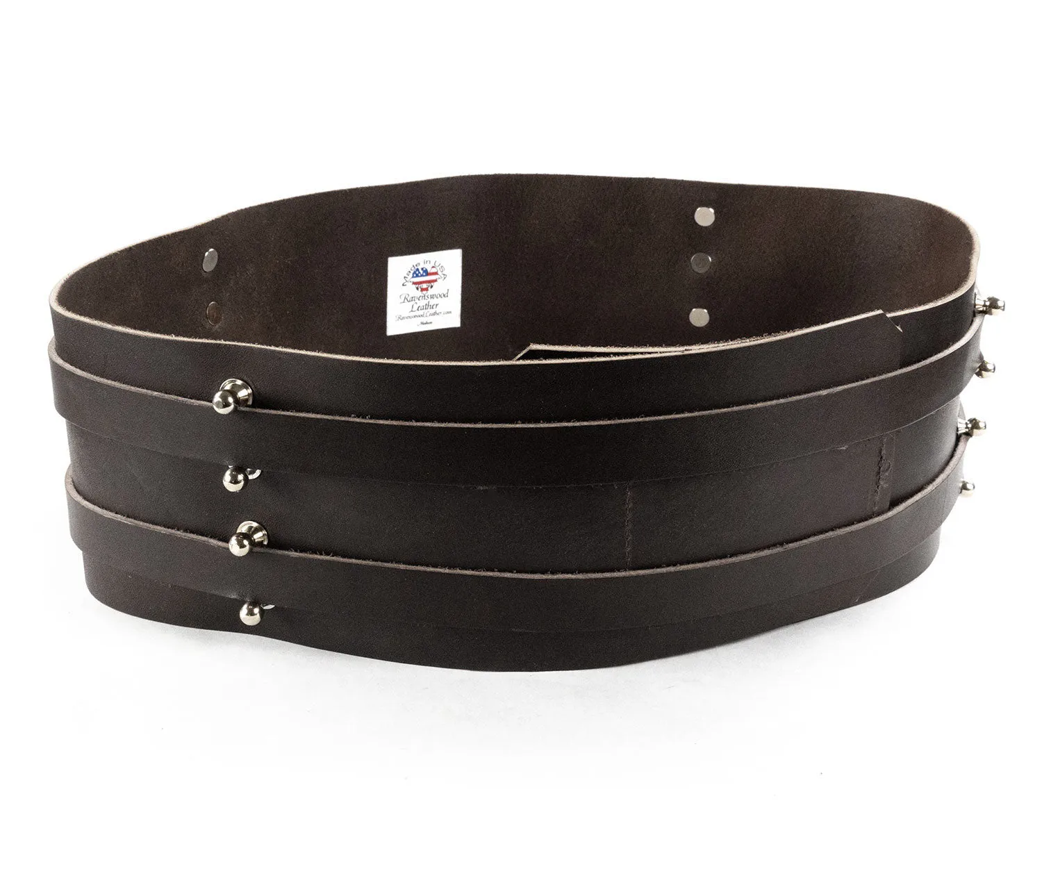 Dark Brown Double Leather Belt
