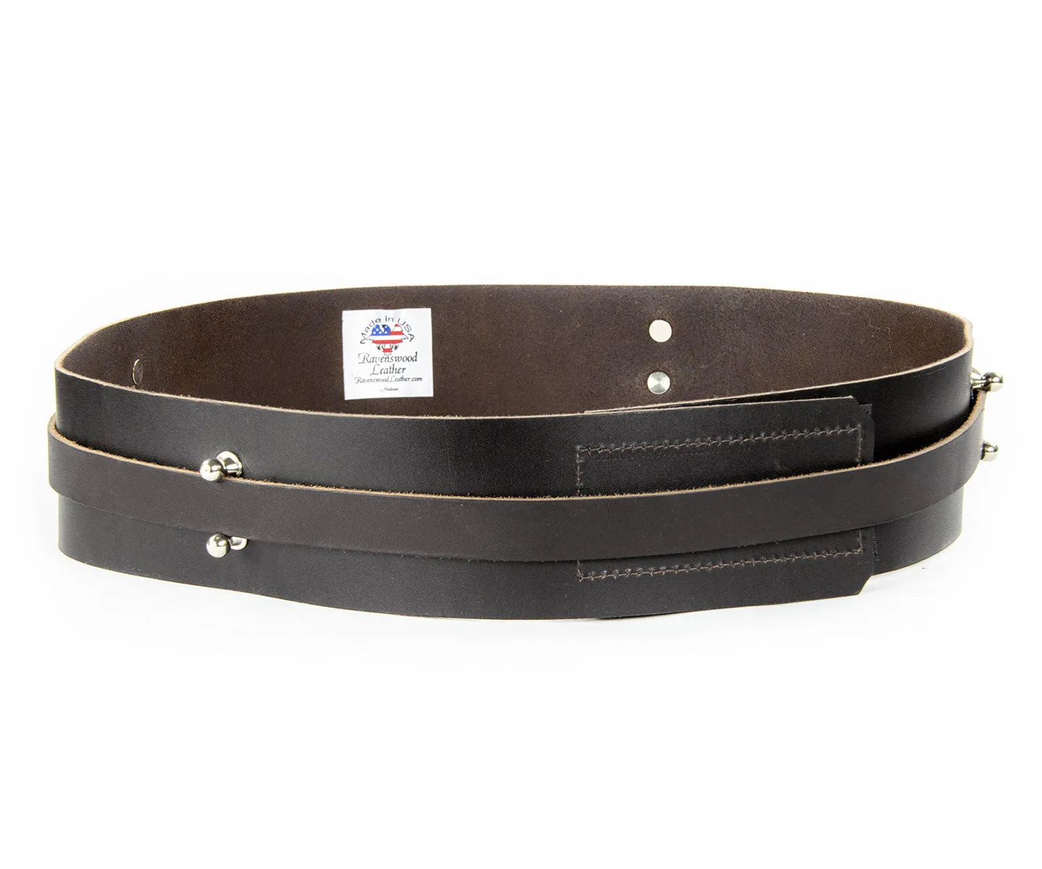Dark Brown Leather Belt