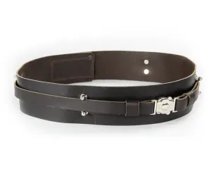 Dark Brown Leather Belt