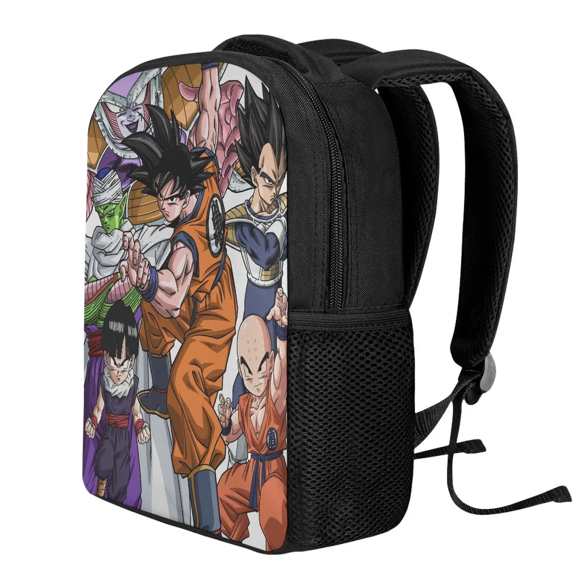 DBZ Goku Fighting Stance Gohan Piccolo Krillin Vegeta Frieza Color Backpack