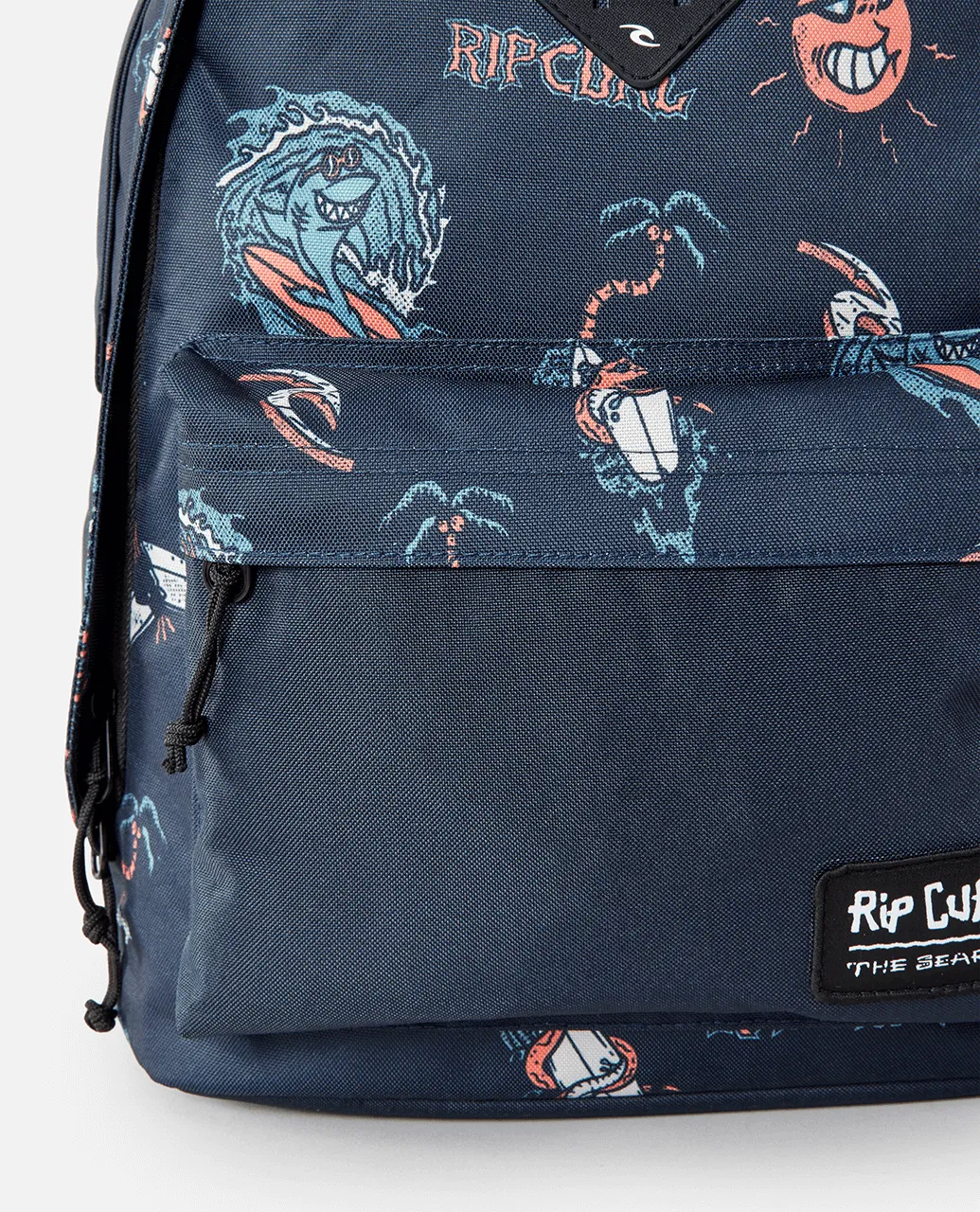 Double Dome Backpack in Blue & Orange