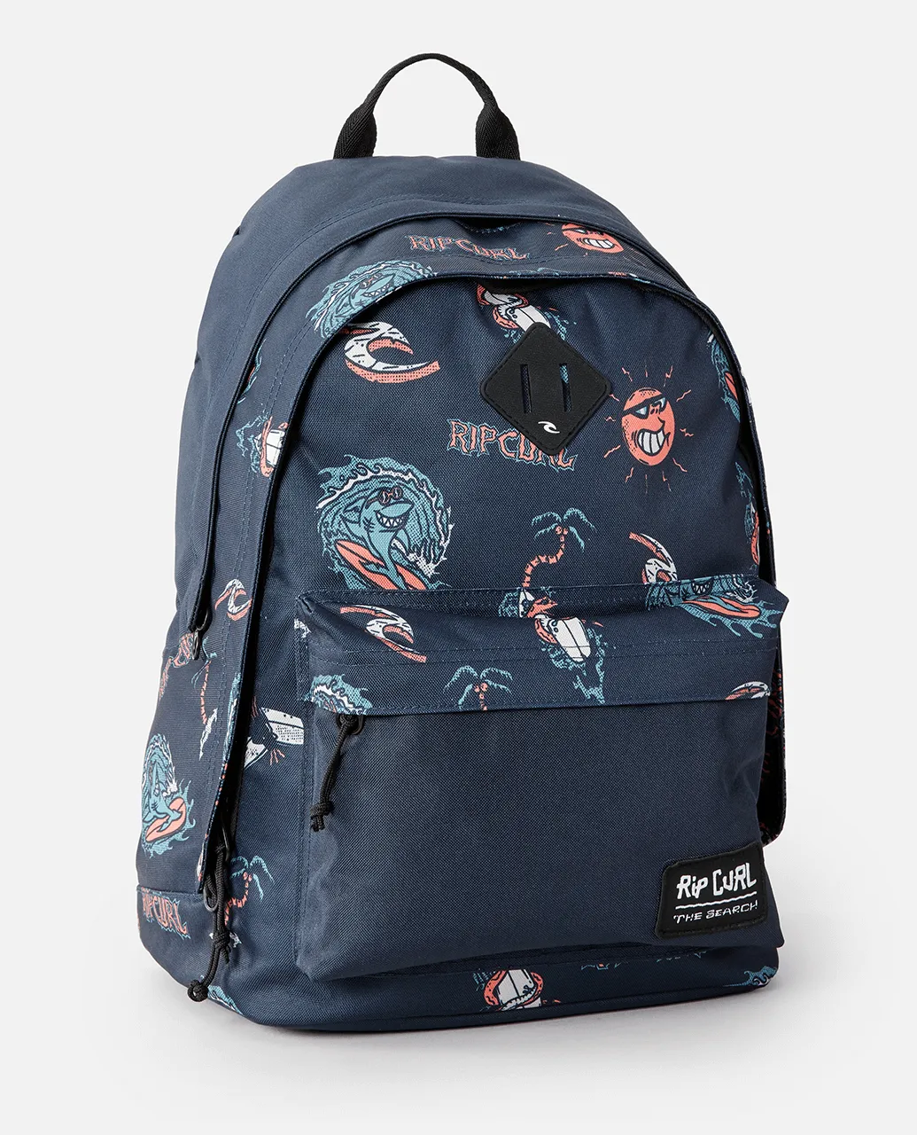 Double Dome Backpack in Blue & Orange