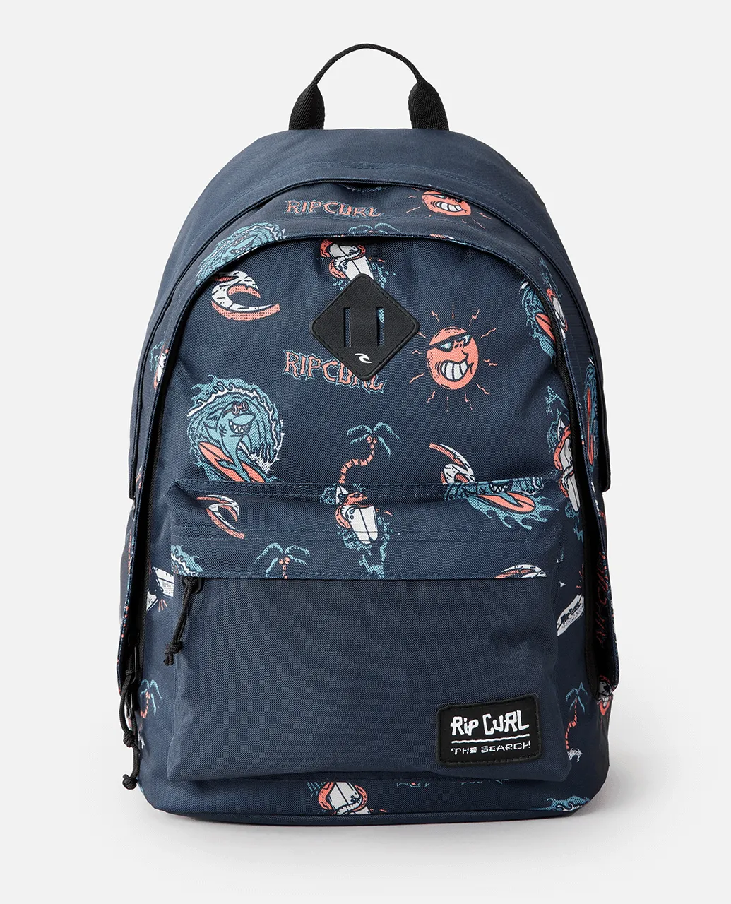 Double Dome Backpack in Blue & Orange