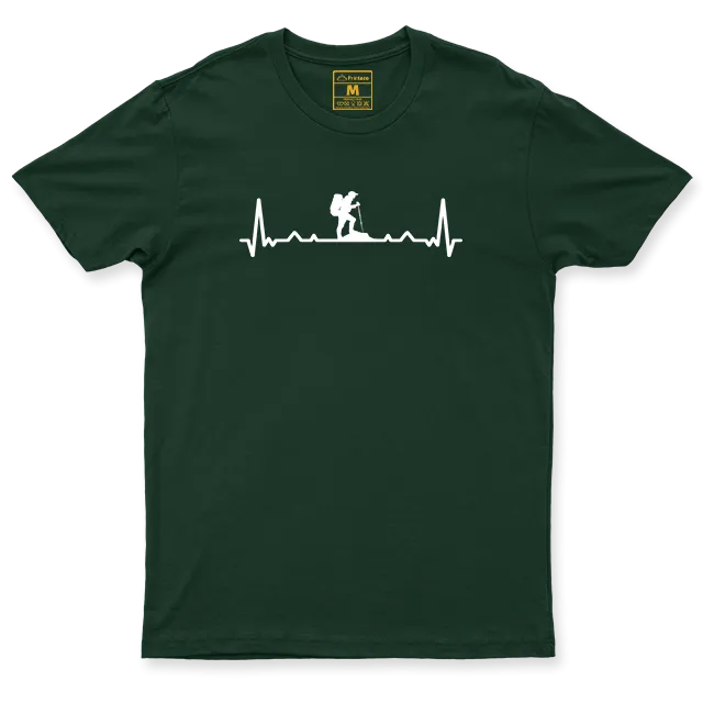 Drifit Shirt: Hiking Heartbeat