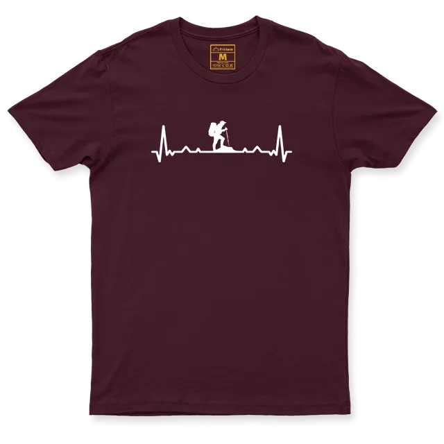 Drifit Shirt: Hiking Heartbeat