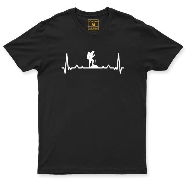 Drifit Shirt: Hiking Heartbeat