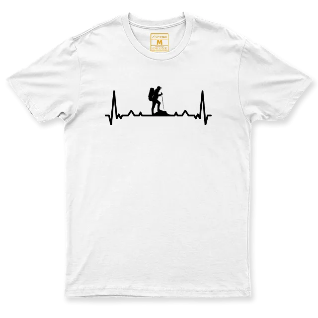 Drifit Shirt: Hiking Heartbeat