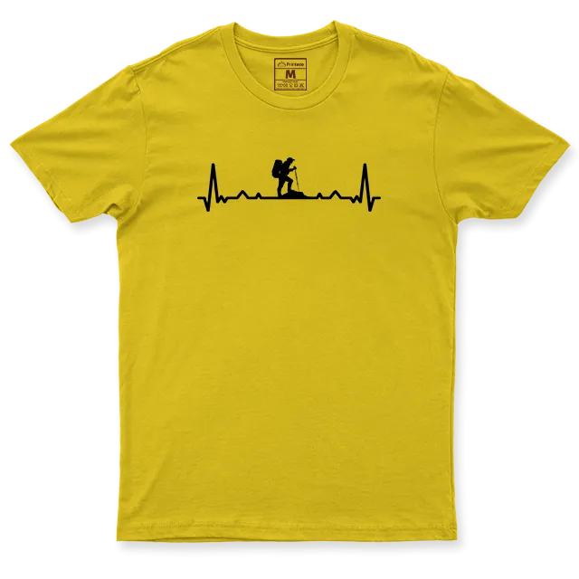 Drifit Shirt: Hiking Heartbeat