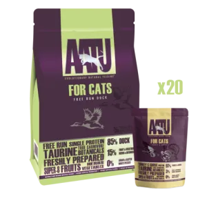 Duck Dry & Turkey Wet Cat Food Bundle