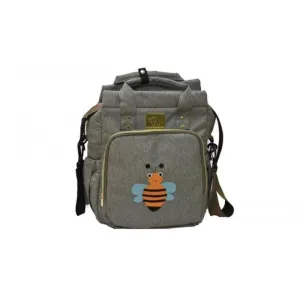 Elphybaby Carry All Nappy Bag bee shape - Grey
