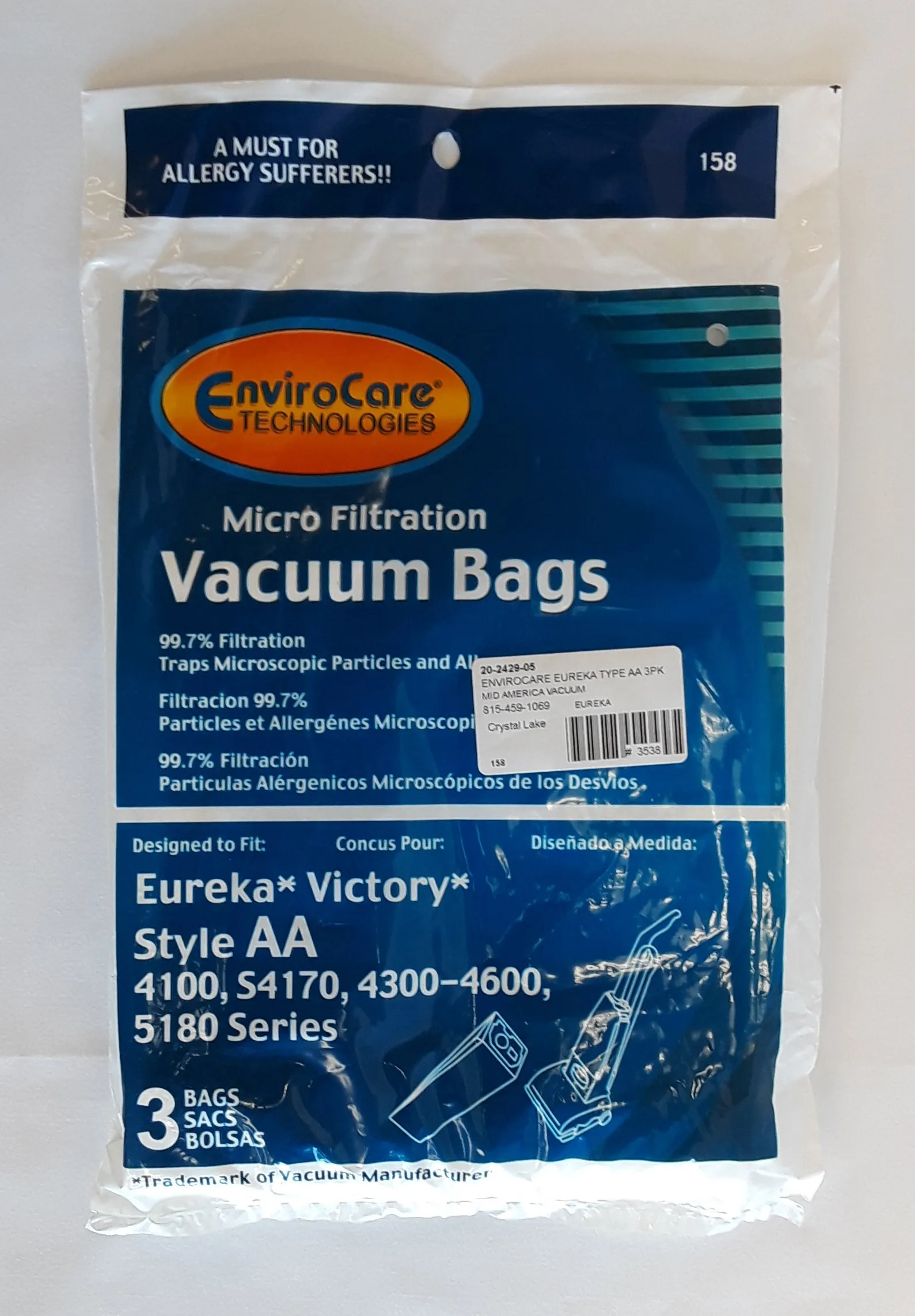 Envirocare Style AA Bags (3-Pack) [158]