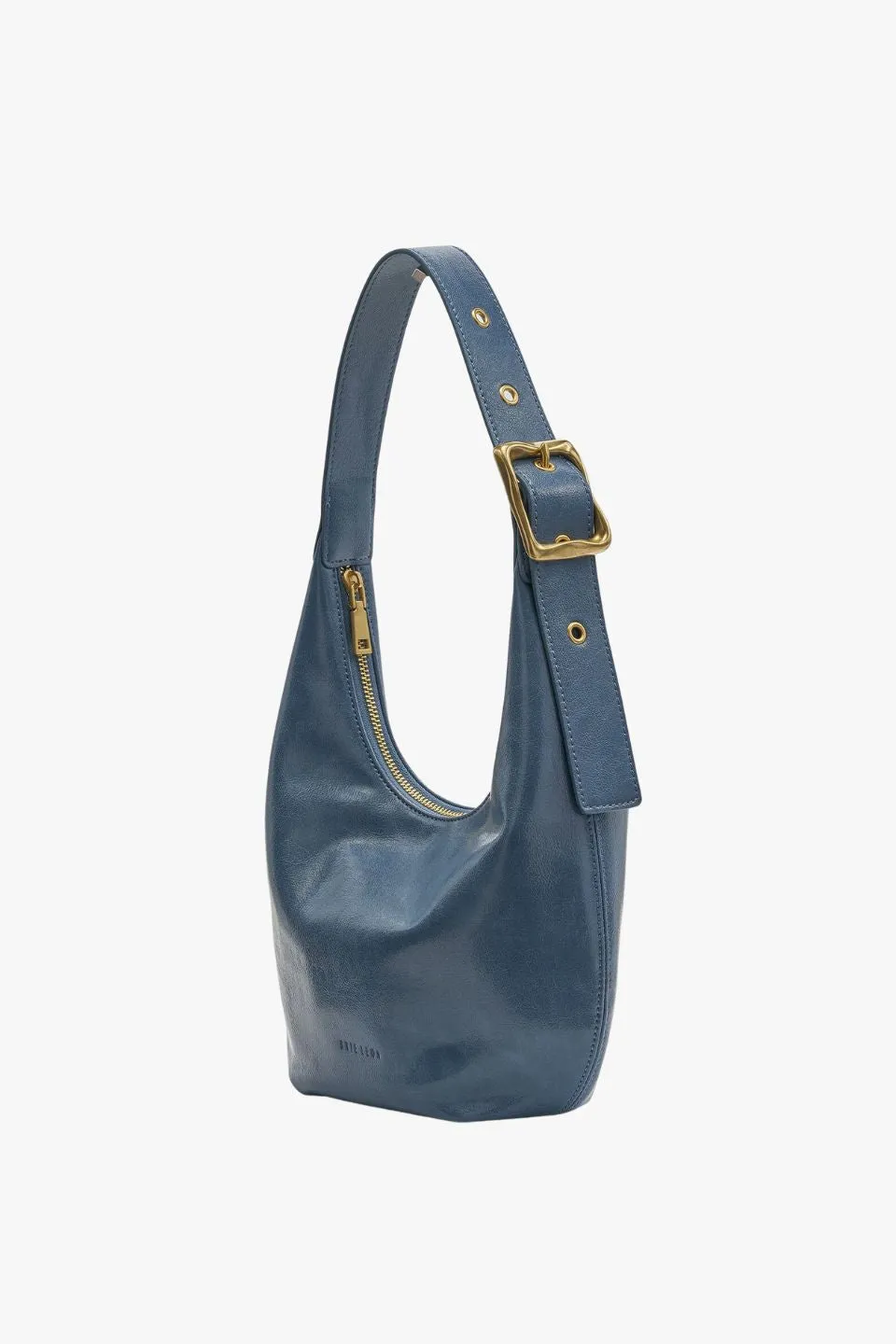 Everyday Croissant Mid Denim Buckle Bag