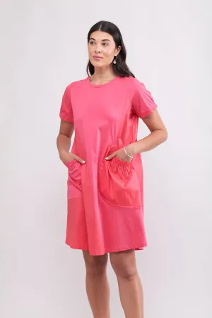 Foil Weekend Mixer - Papaya Dress