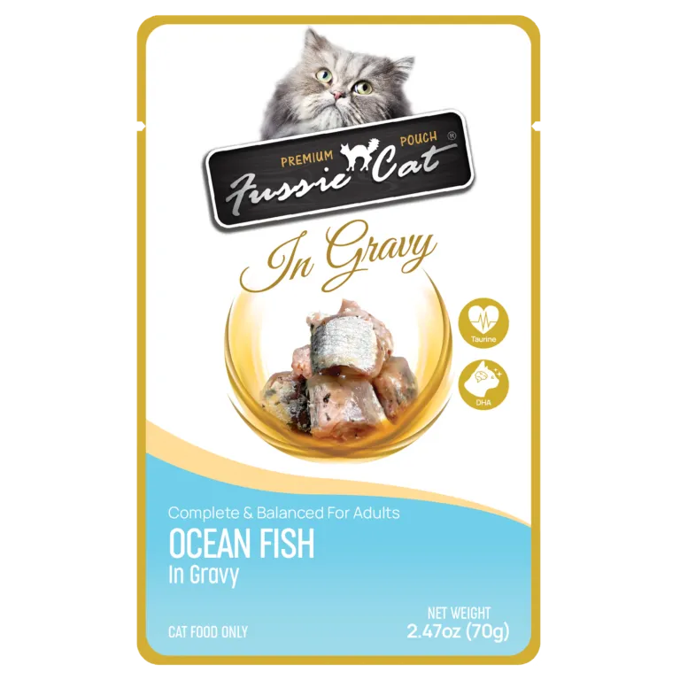 Fussie Cat Ocean Fish in Gravy Cat Food