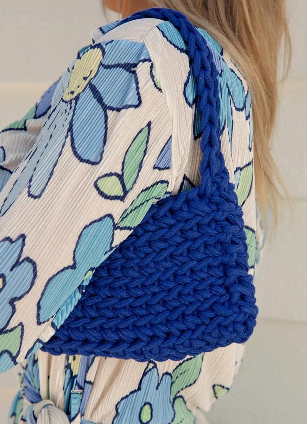 Getaway Weekend Crochet Bag - Cobalt