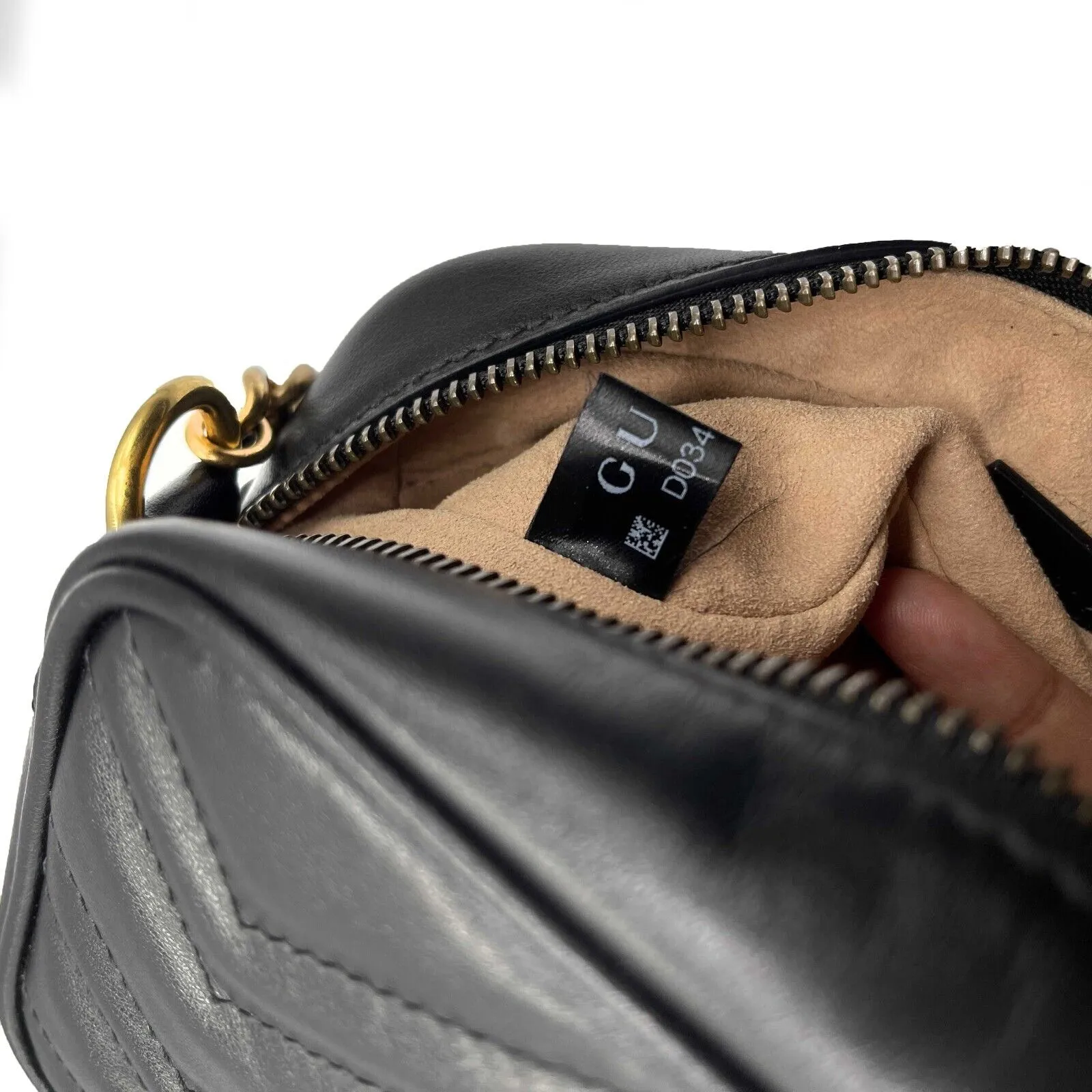 Gucci - GG Black Marmont Matelass Mini Camera Bag